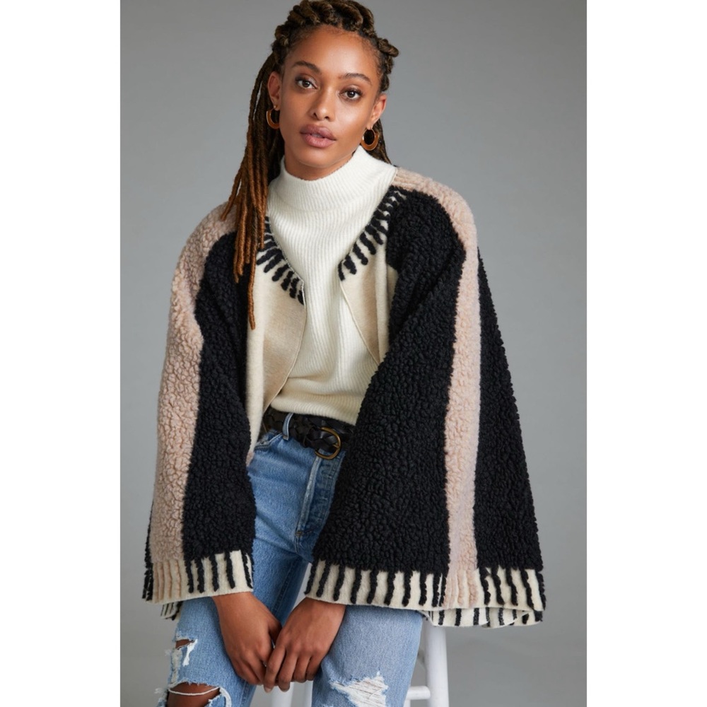 Maeve by Anthropologie Dusk & Dawn Capelet black